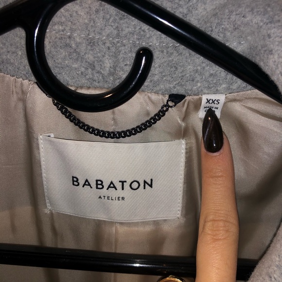 Aritzia Babaton Grey coat in size XXS - Picture 4 of 5